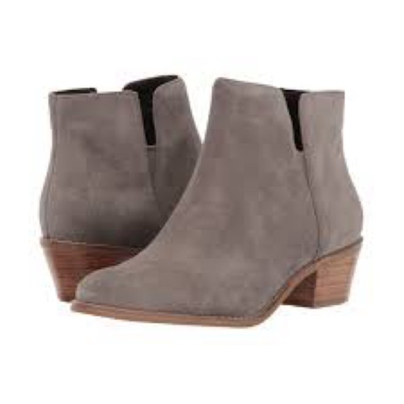 Cole Haan Gray Suede Abbot Ankle Boots - Picture 1 of 8